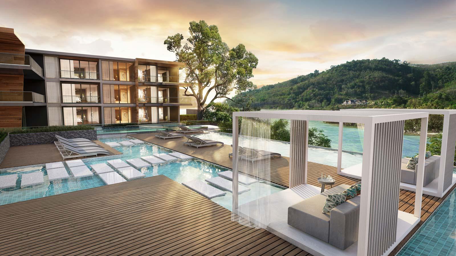 Exterior view of Deluxe 2-Bedroom Sea View Condo – Coral Beach Oceanview Resort Patong