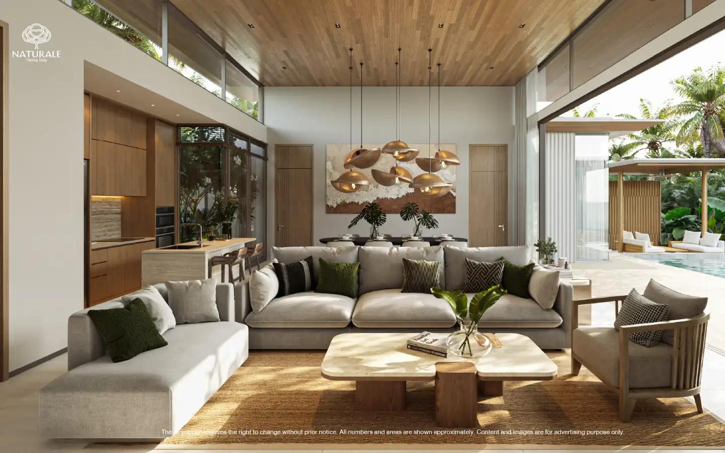 Interior view of 4 Bedroom Luxury Naturale Villas for Sale in Bangtao