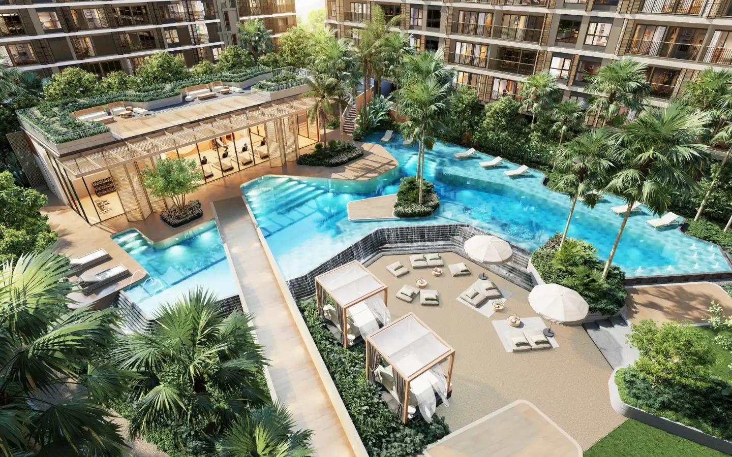 Interior view of 1-Bedroom Condo for Sale in So Origin Bangtao Beach, Phuket