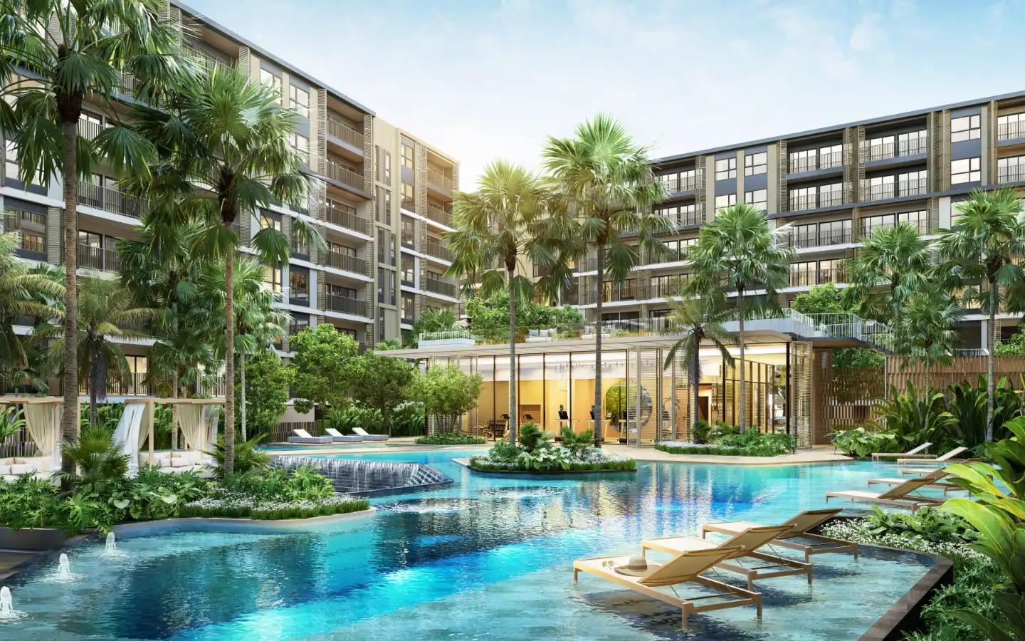 Interior view of 2 Bedroom Condo for Sale in So Origin Bangtao Beach, Phuket