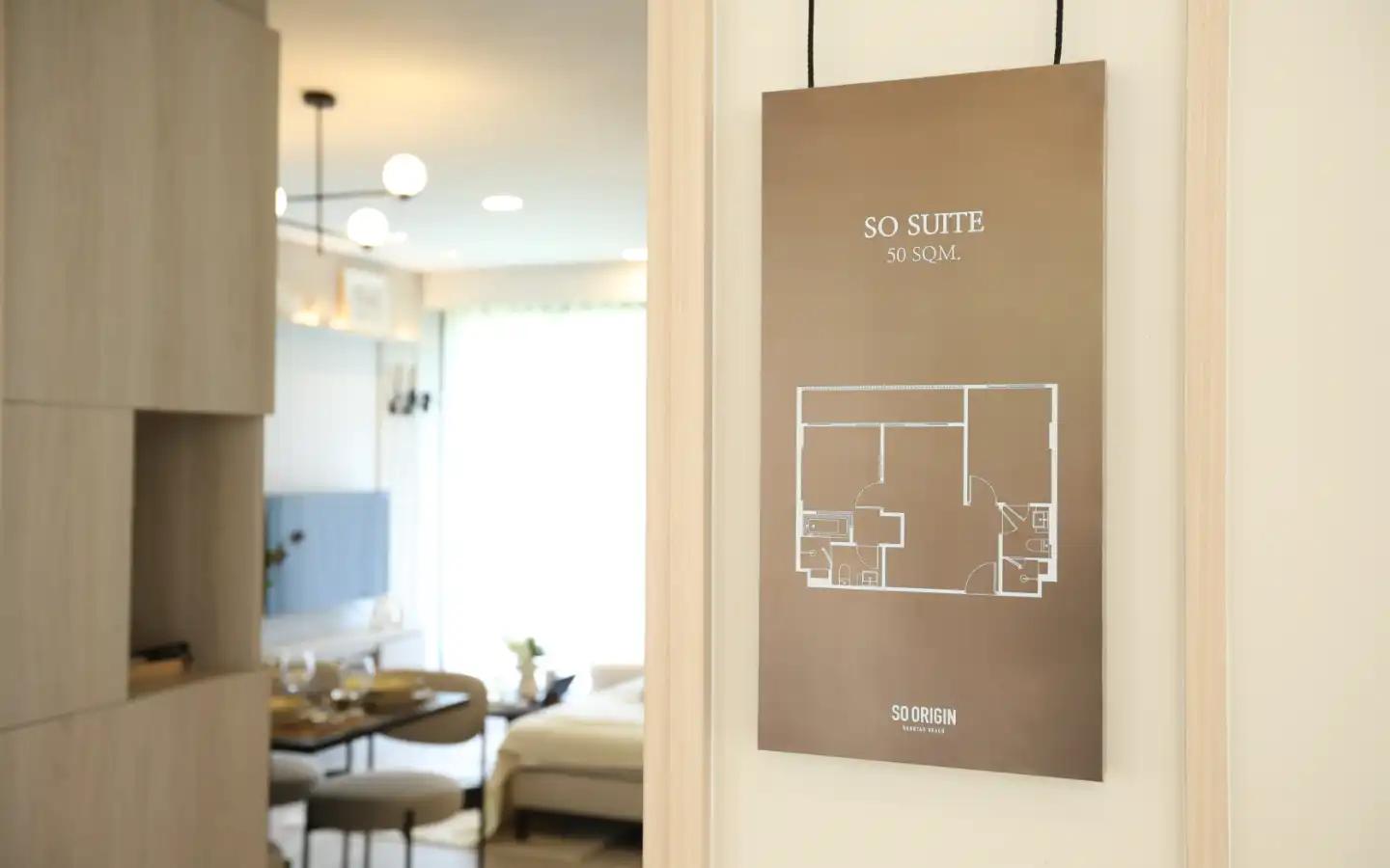 Interior view of 2 Bedroom Condo for Sale in So Origin Bangtao Beach, Phuket