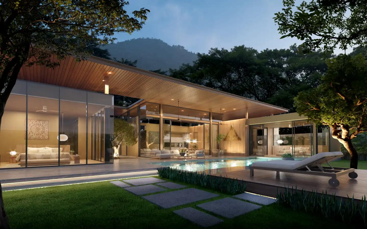 Private Pool Mount Mono Villa for Sale in Cherngtalay - Plot 3