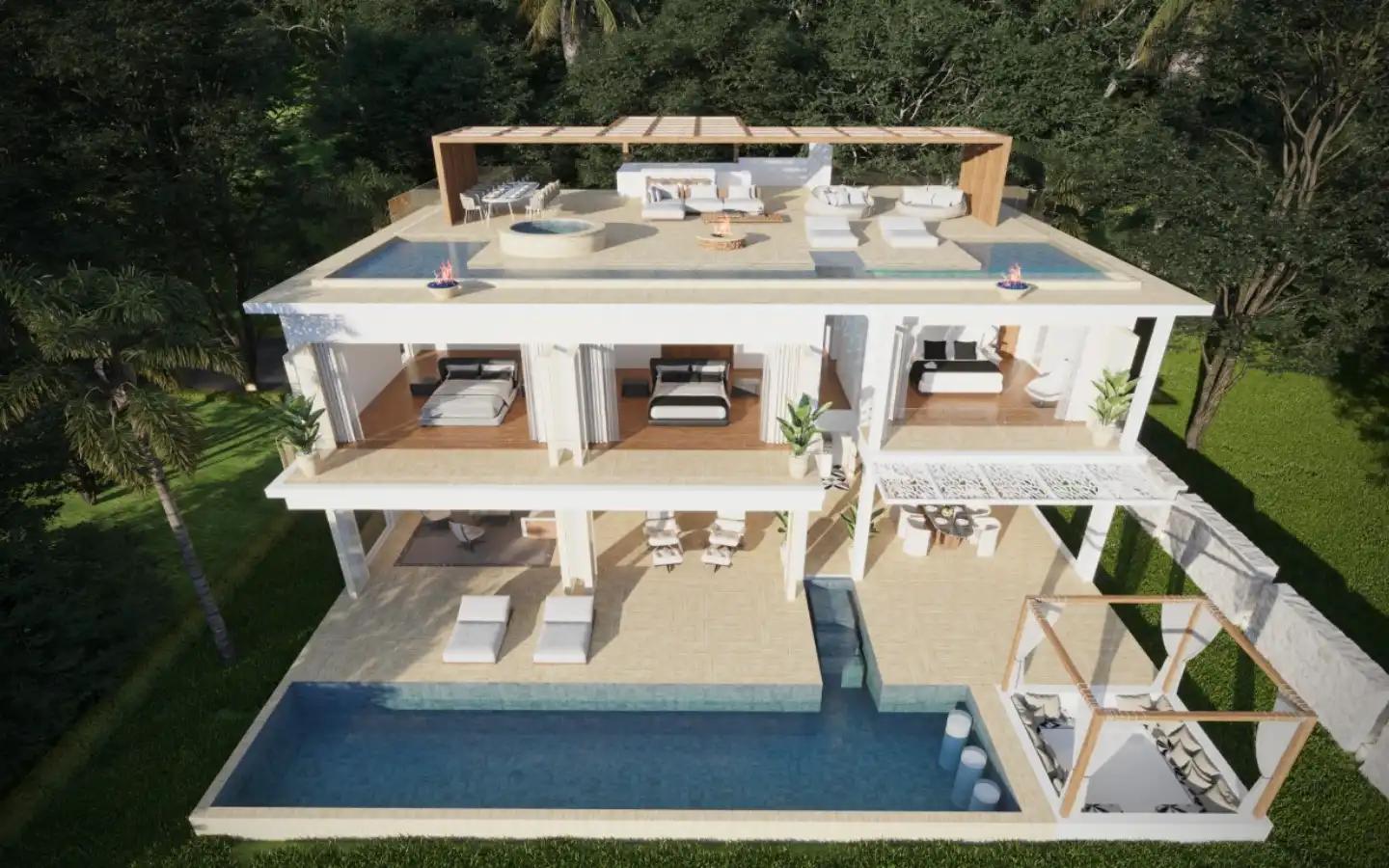 View from 3 Bedroom Cohiba Valley View Villas for Sale in Layan Phuket