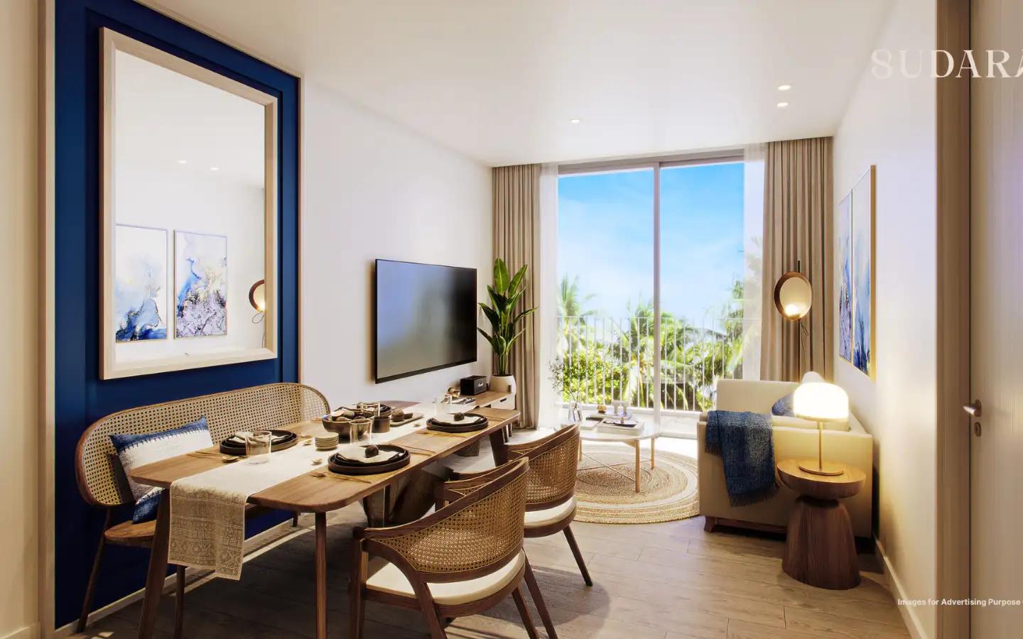 Interior view of Promo Unit - Save BIG: 2-Bedroom Condo for Sale in Sudara- Standard Type