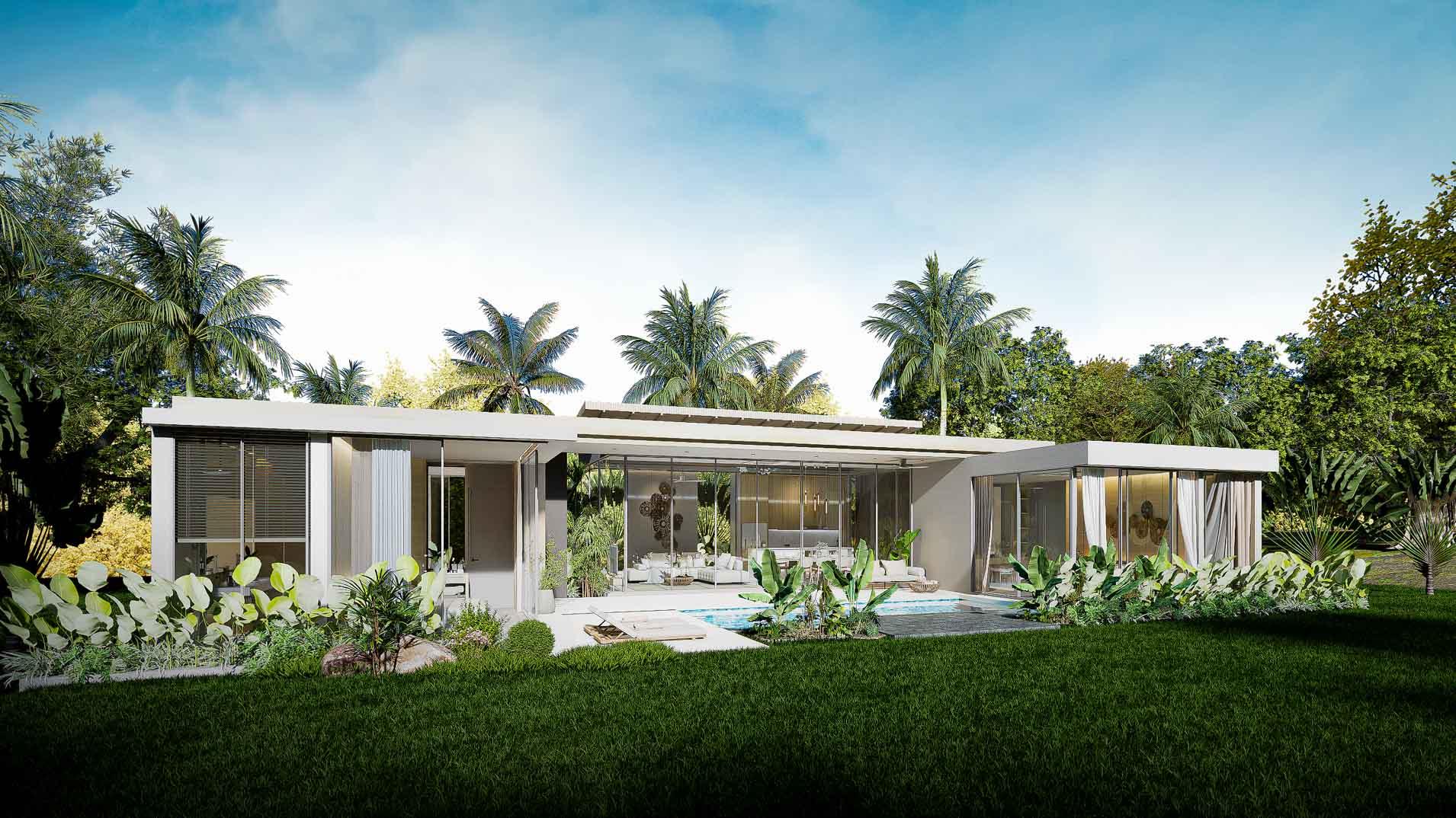 Exterior view of 3-Bedroom Pool Villa for Sale in Amrits Luxury Villas - 300m from Nai Yang Beach