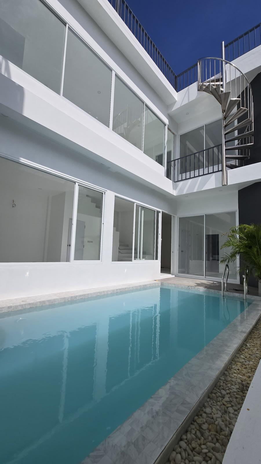 View from Brand New Rooftop Sea View Pool Villa for Sale in Sai Yuan, Naiharn