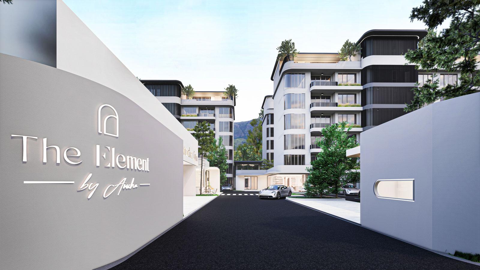 Exterior view of 2-Bedroom Kamala Condo for Sale in The Element by Anocha