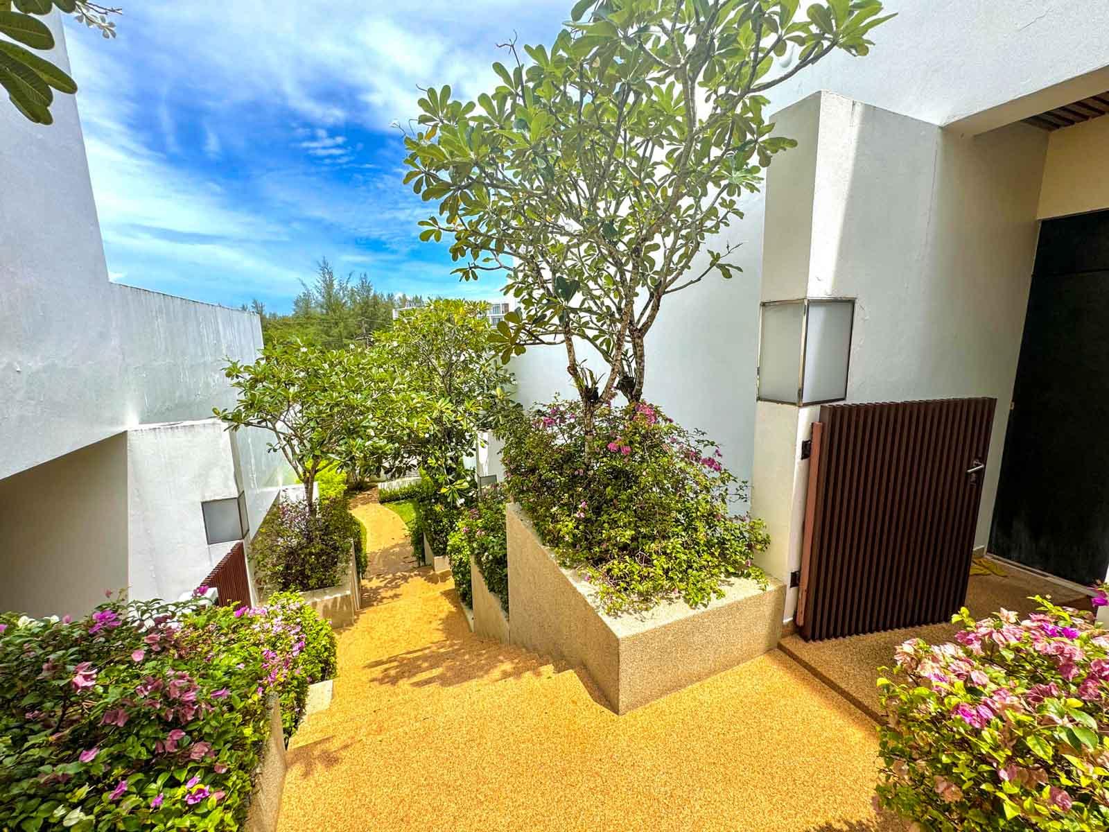 Exterior view of Tropical 2-Bedroom Condo for Sale in Lotus Gardens - Private Plunge Pool - 700m from Layan Beach
