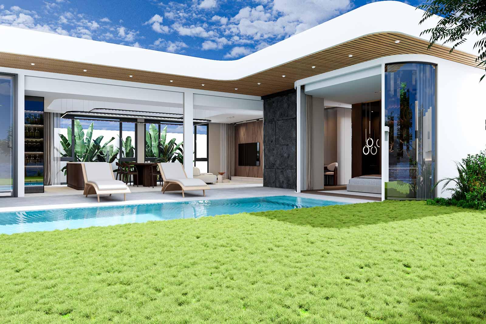 Exterior view of Premium 3-Bedroom Foresta Rawai Villa for Sale - Furniture Included in Price