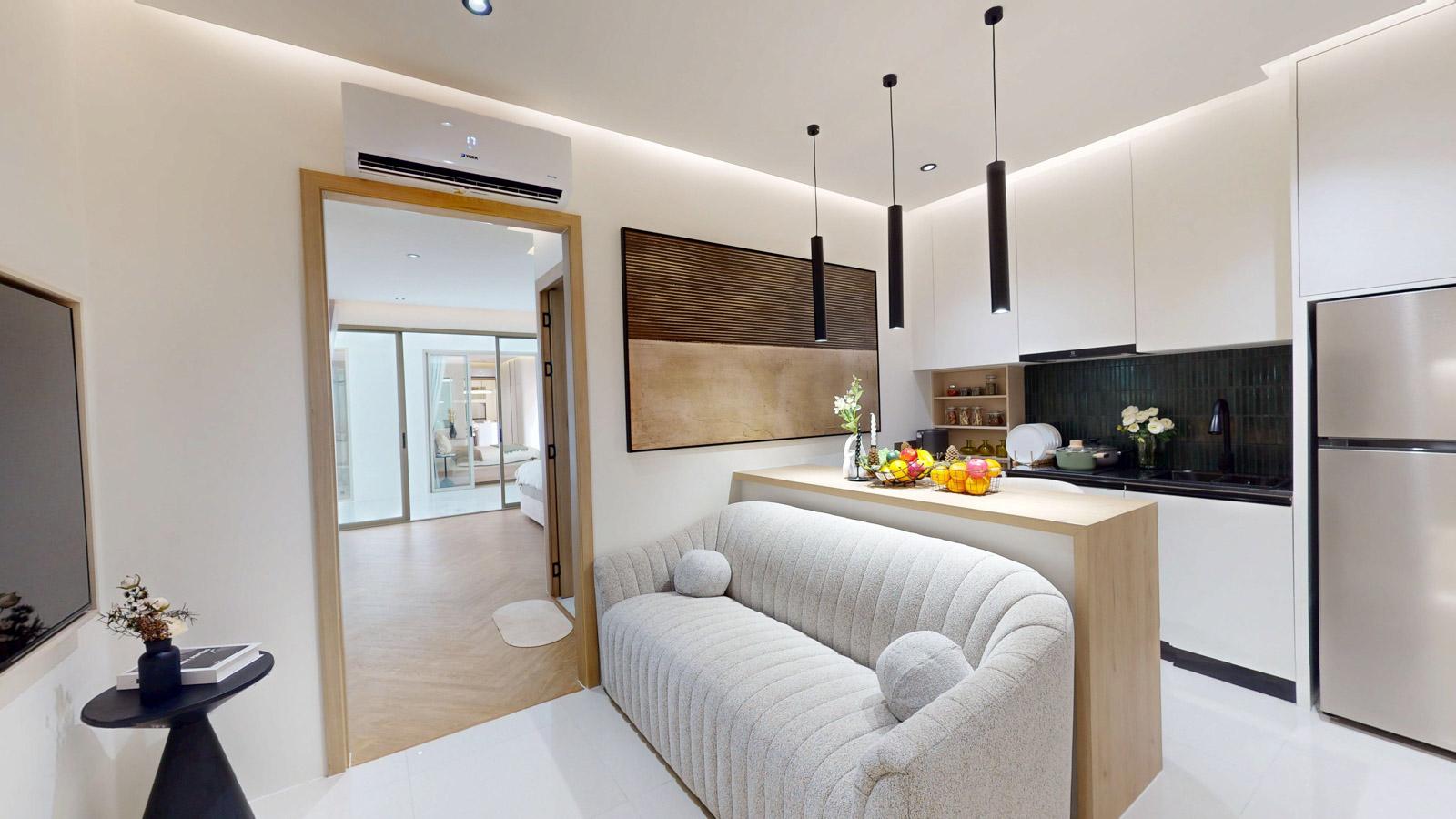 Interior view of 1-Bedroom Phuket Hotel Investment Residence - The Trees Residence Bangtao Beach