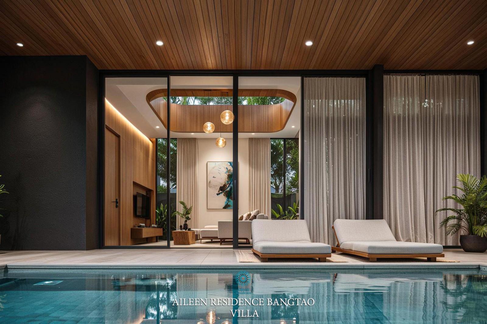 Interior view of Aileen Residences Lagoon – 3-Bedroom Phuket Pool Villas for Sale