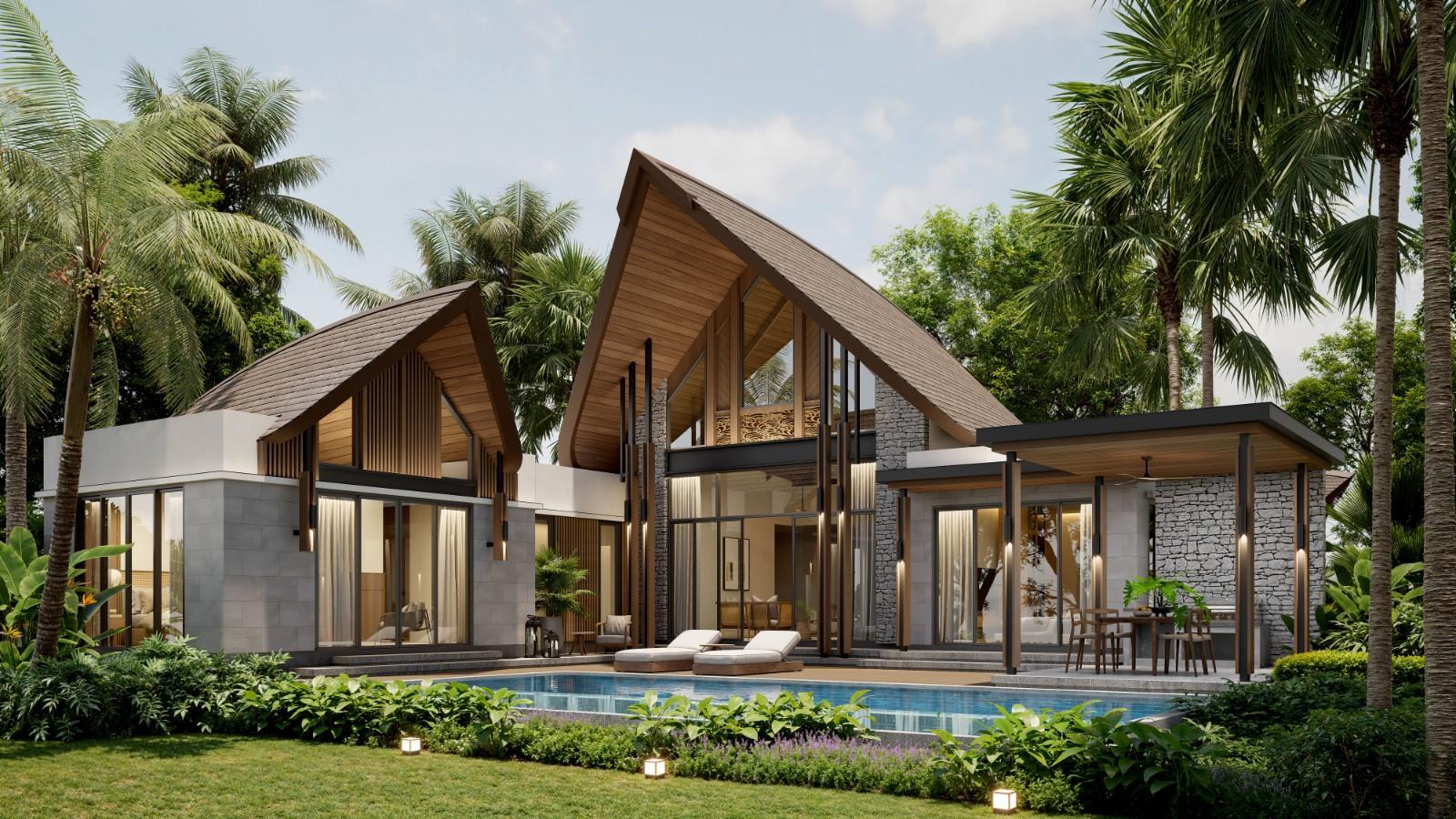 Interior view of Verdana Villas – Modern 4-Bedroom Private Pool Villas in Pru Jampa, Phuket