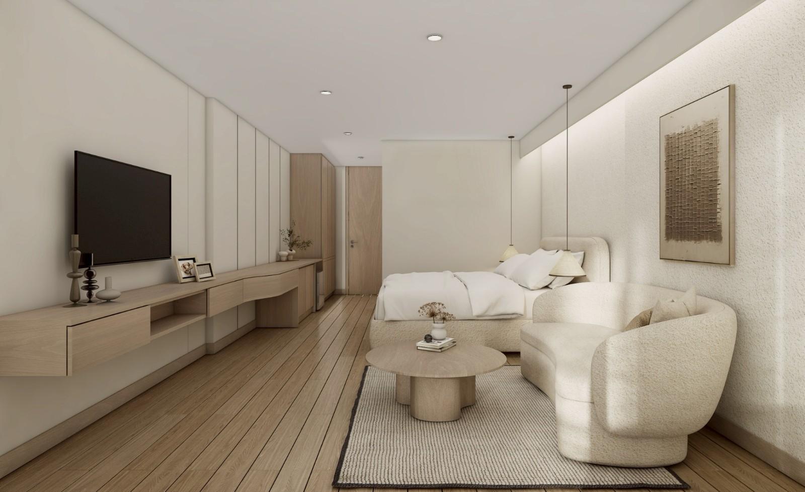 Interior view of Zero Naiyang – Eco-Friendly 2-Bedroom Condos Near Beach