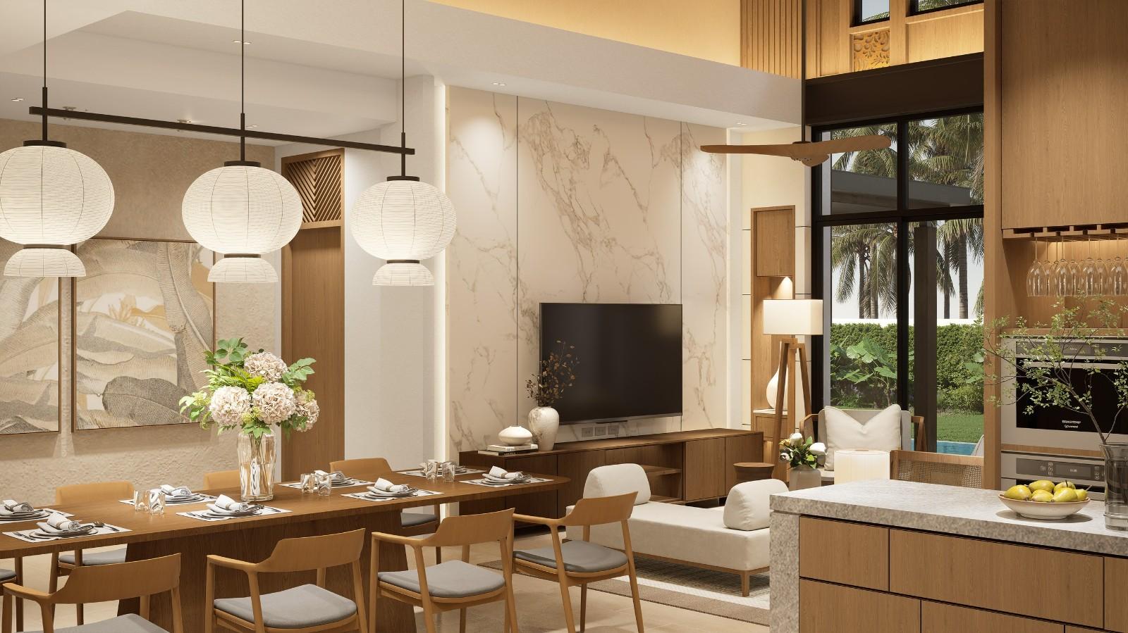Interior view of Verdana Villas – Modern 3-Bedroom Private Pool Villas in Pru Jampa, Phuket