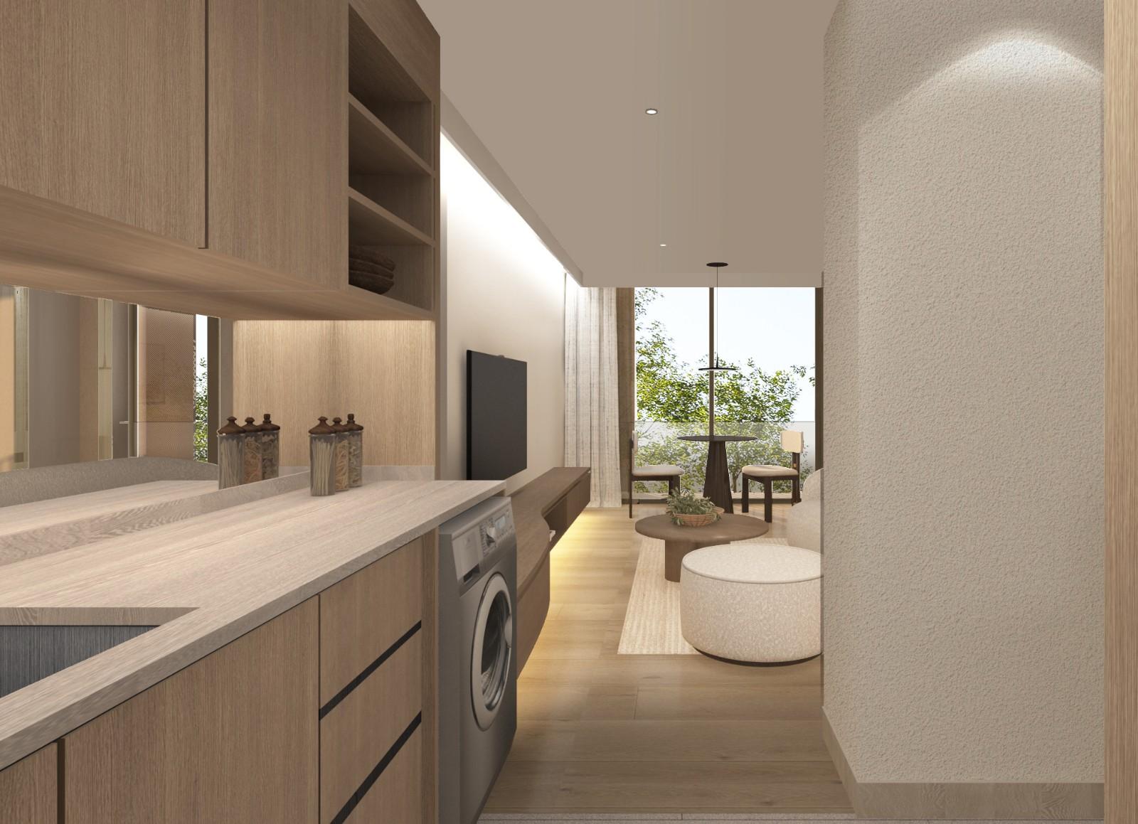 Interior view of Zero Naiyang – Eco-Friendly Large 1-Bedroom+ Condos Near Beach