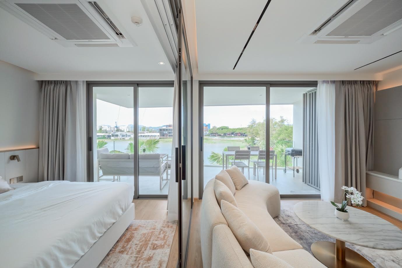 Interior view of Luxury Waterfront 2-Bedroom Resale Condo - Brand New Unit at The Aqua Phuket