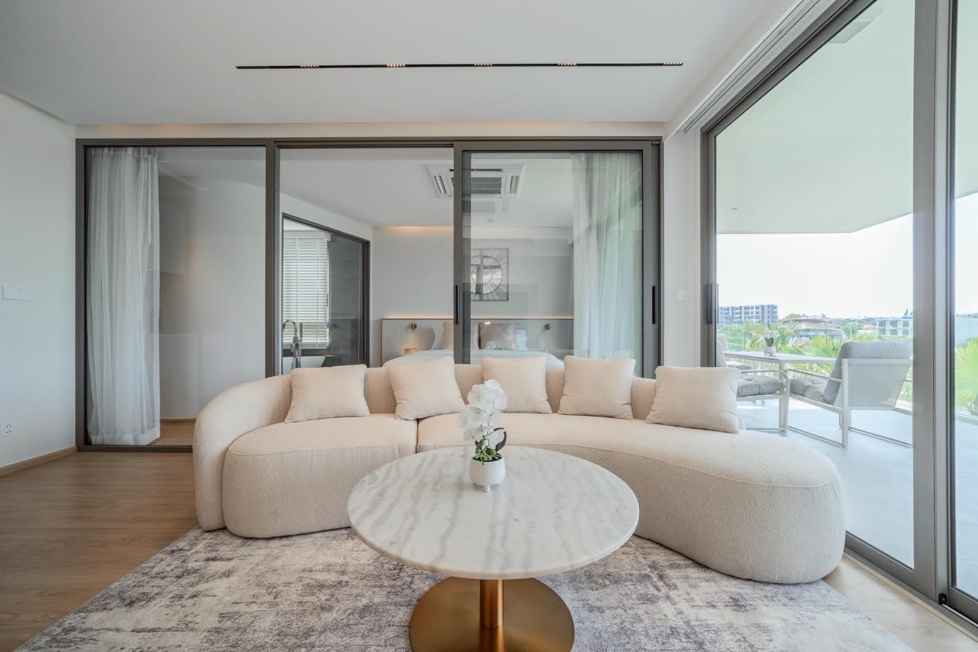 Interior view of Luxury Waterfront 2-Bedroom Resale Condo - Brand New Unit at The Aqua Phuket