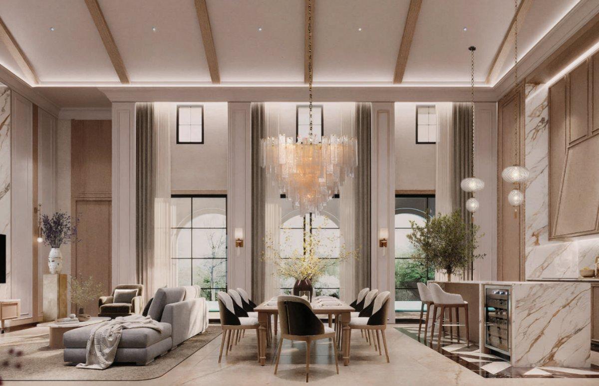 Interior view of 4 Bedroom Silvora Type Villas for Sale at Casa de Monte, Phuket