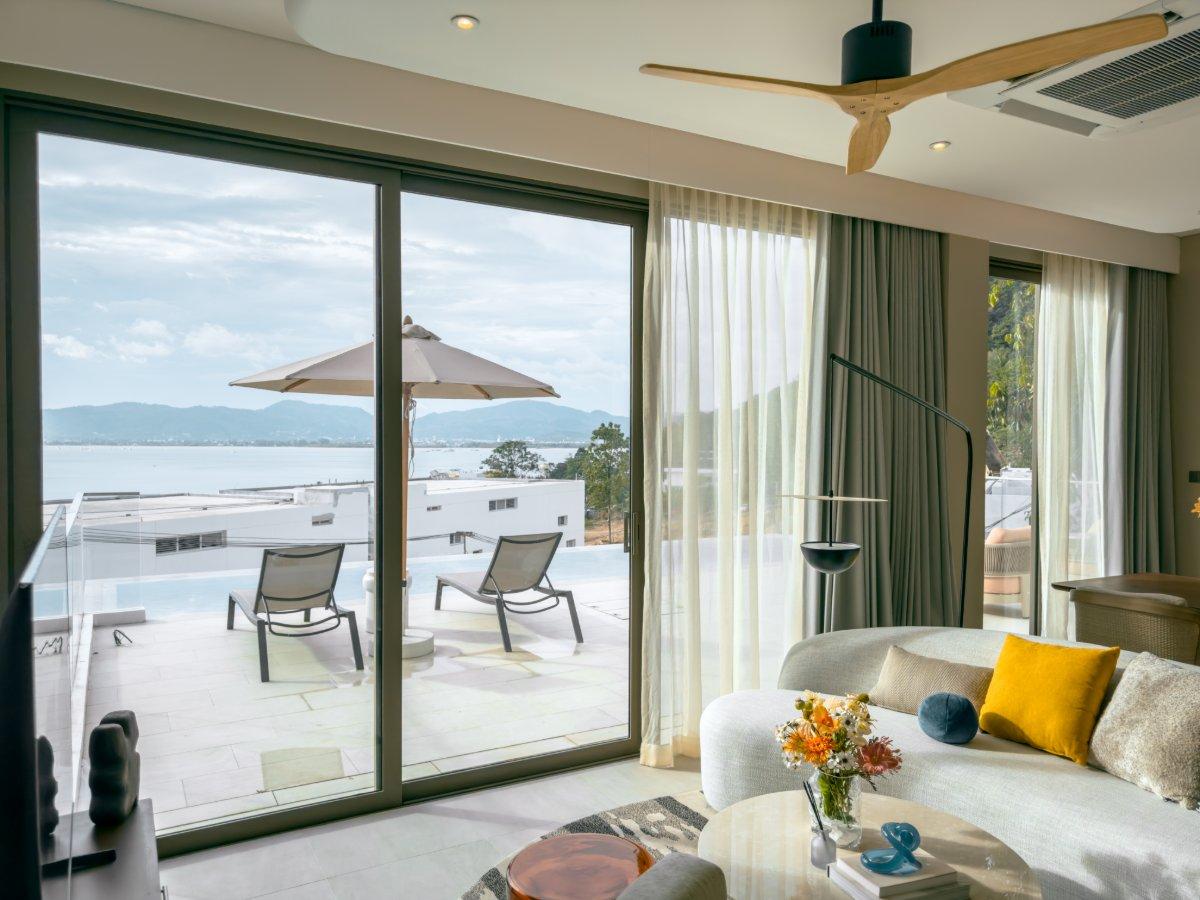 Interior view of Beachfront 3-Bedroom Apartment for Sale in Veranda Villas & Suites, Ao Yon Beach, Phuket