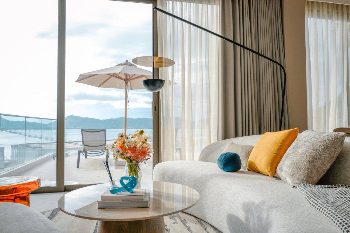 Interior view of Beachfront 3-Bedroom Apartment for Sale in Veranda Villas & Suites, Ao Yon Beach, Phuket