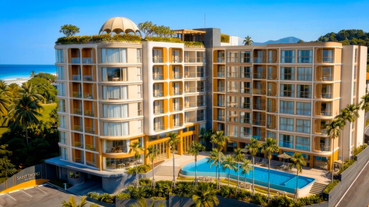 Interior view of Large 2 Bedroom Apartment at Saint Tropez Condo for Sale