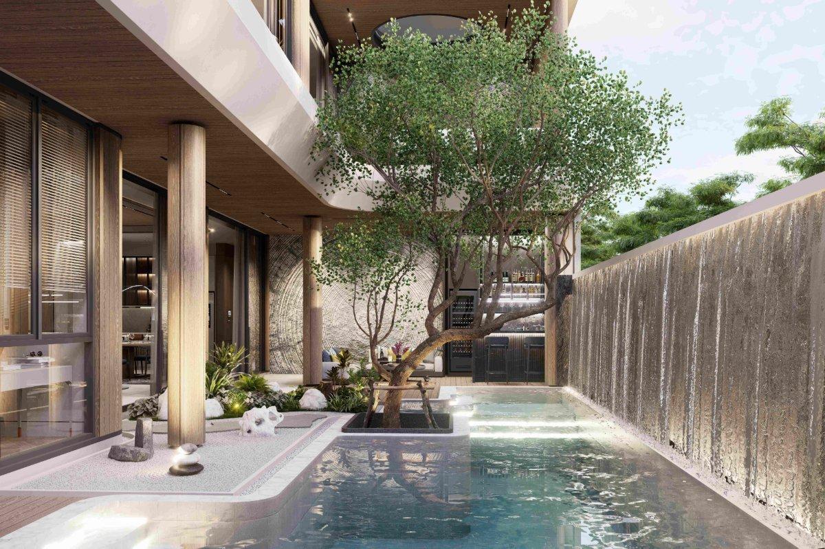 Interior view of 3 Bedroom Luxurious Pool Villa for Sale at Soleil Residences, Kamala