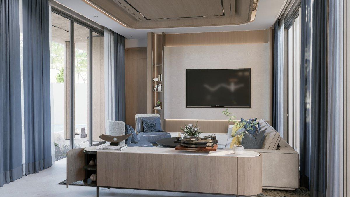 Interior view of 3 Bedroom Luxurious Pool Villa for Sale at Soleil Residences, Kamala