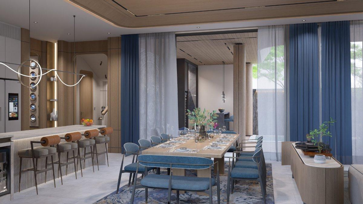Interior view of 3 Bedroom Luxurious Pool Villa for Sale at Soleil Residences, Kamala