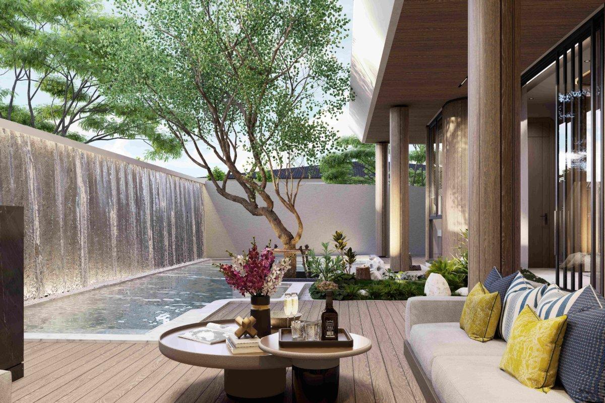 Interior view of 3 Bedroom Luxurious Pool Villa for Sale at Soleil Residences, Kamala
