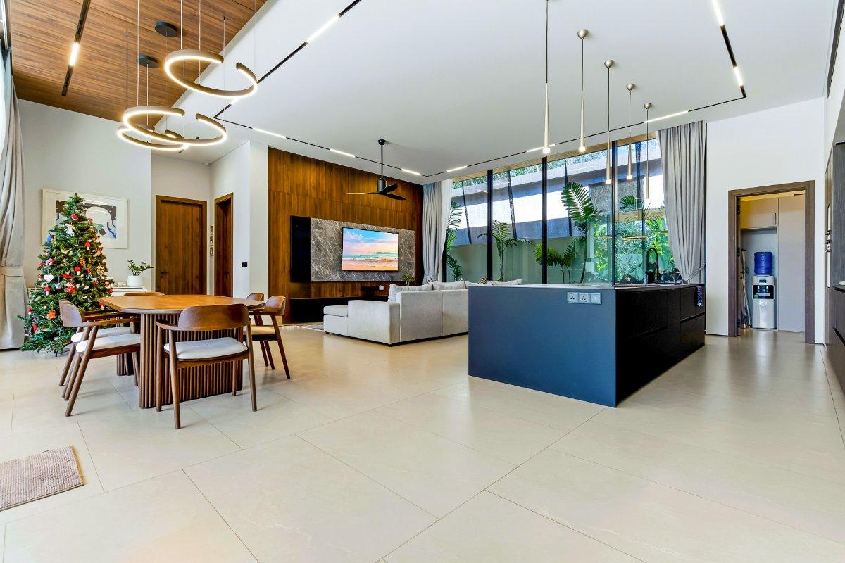 Interior view of Sunti Villas Phuket – Exclusive 5-Bedroom Luxury Pool Villas with Rental Potential