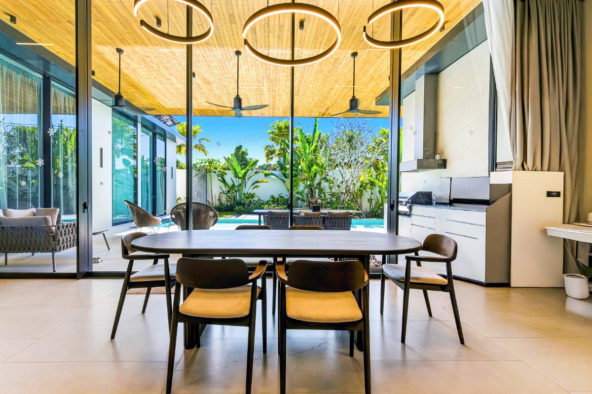 Interior view of Sunti Villas Phuket – Exclusive 5-Bedroom Luxury Pool Villas with Rental Potential