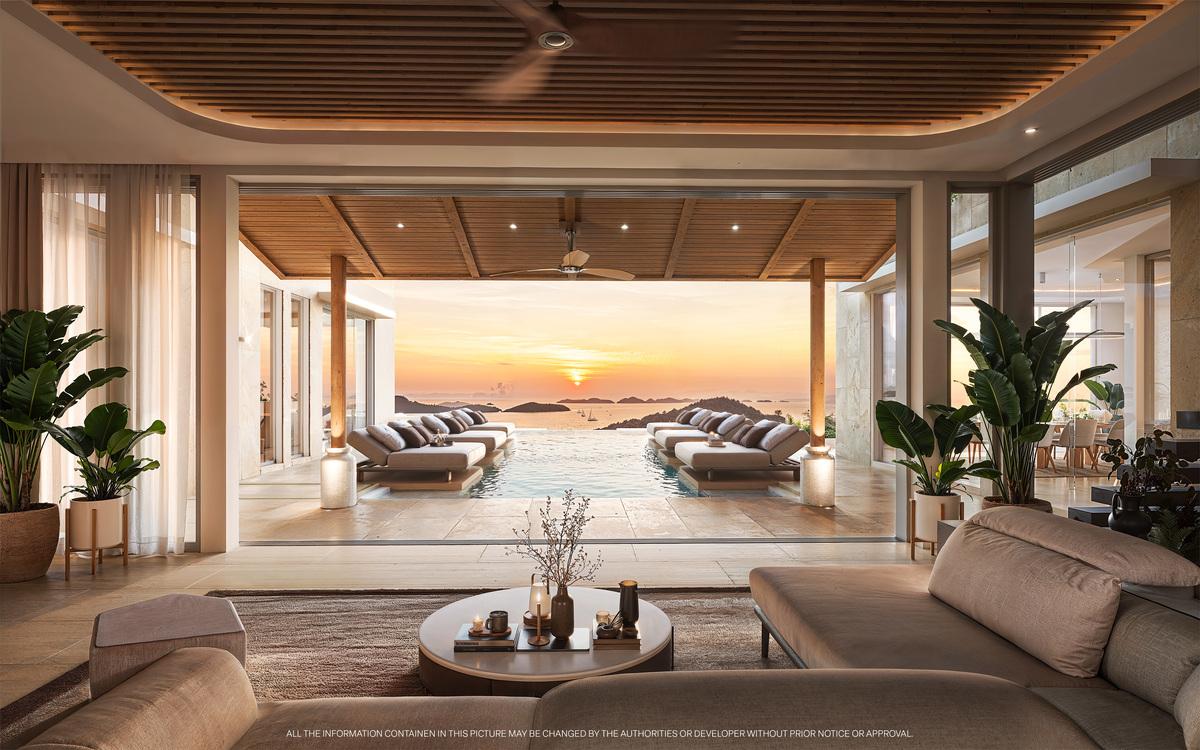 Exterior view of Ultra Luxurious Ocean View Pool Villas for Sale at Garden Atlas Bayview