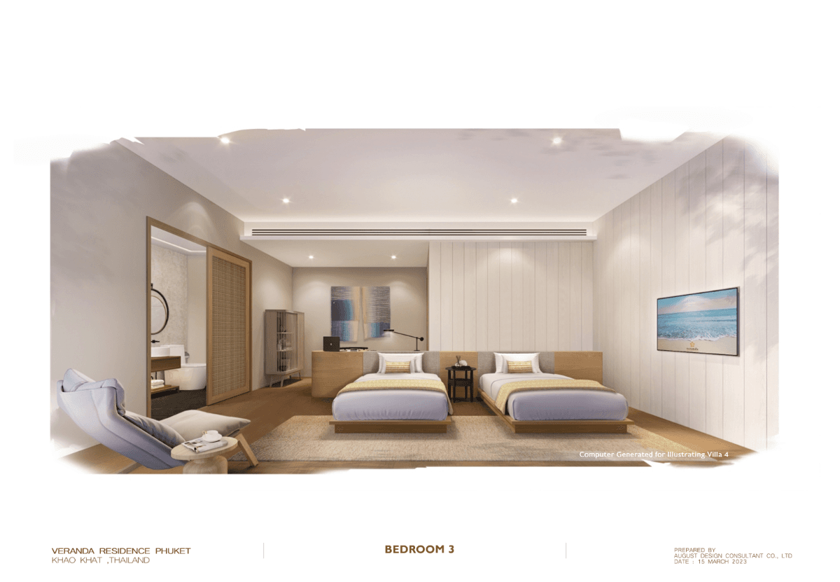 Interior view of Beachfront 4-Bedroom Villa for Sale in Veranda Villas & Suites, Ao Yon Beach, Phuket