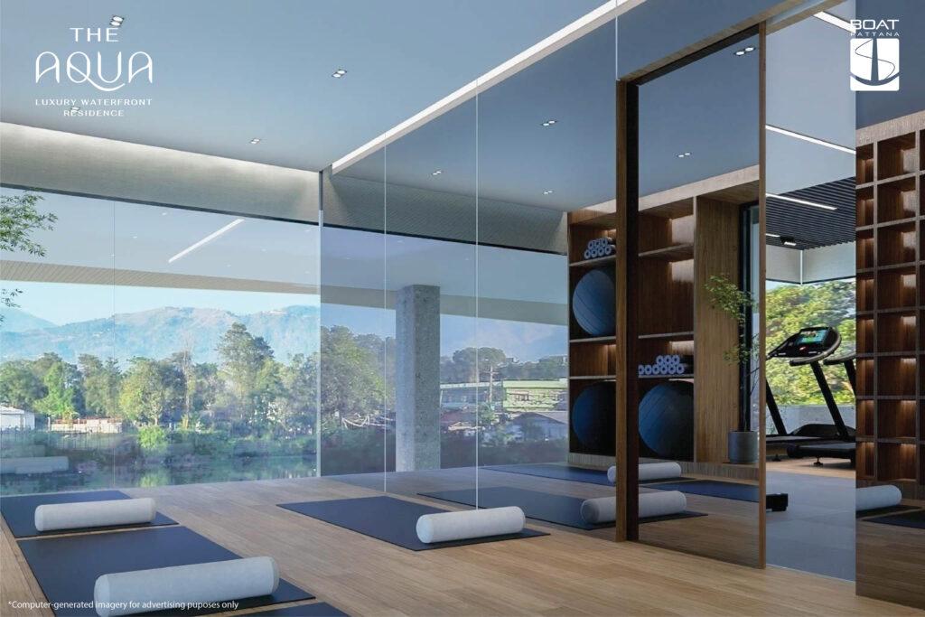 Interior view of 2-Bedroom Lake View Luxury Condo for Sale in THE AQUA by Boat Pattana, Bangtao