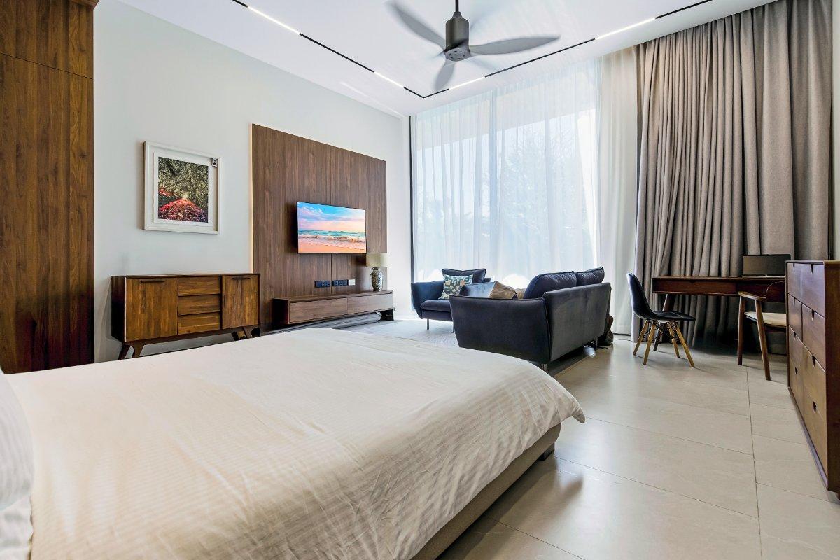 Interior view of Sunti Villas Phuket – Modern 4-Bedroom Villa in Cherngtalay
