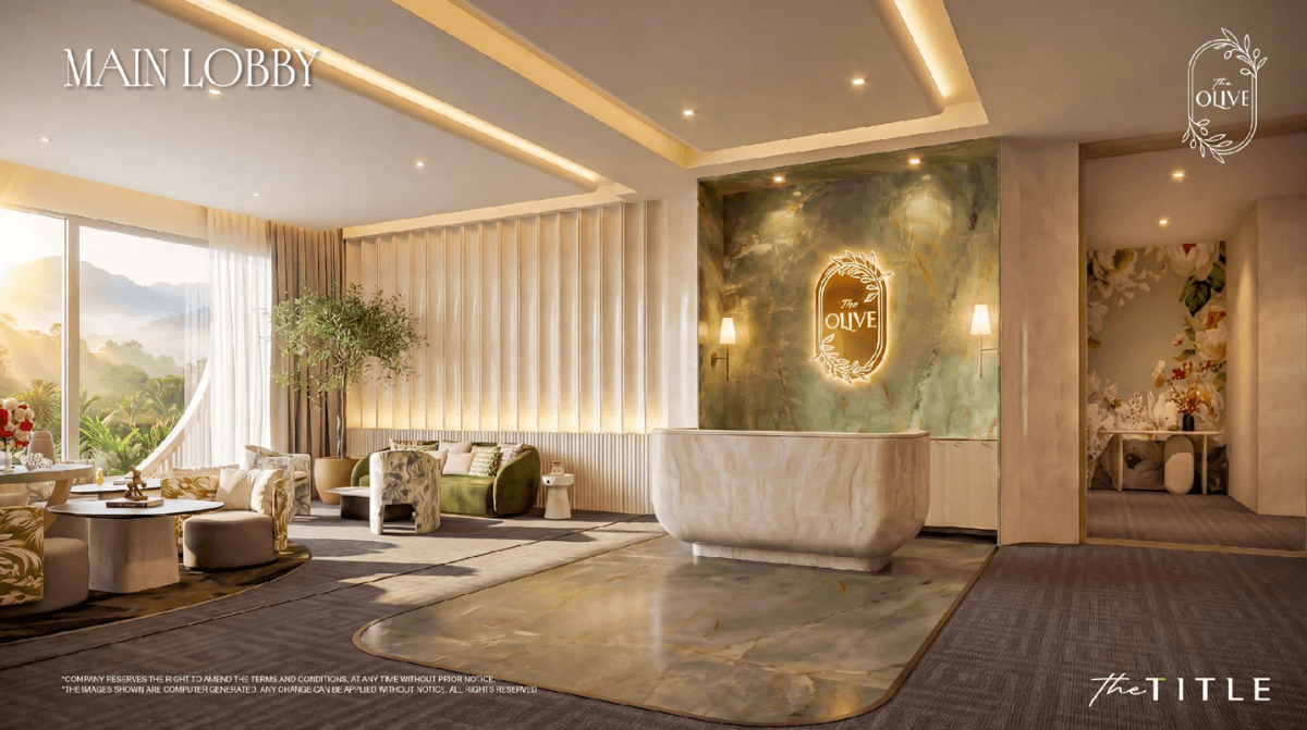Interior view of 1 Bedroom Plus Type Apartment for Sale at Title Olive, Naiyang