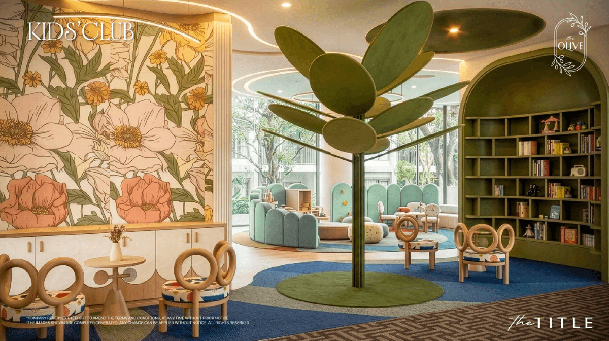 Interior view of 1 Bedroom Plus Type Apartment for Sale at Title Olive, Naiyang