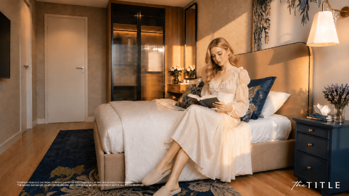 Interior view of 1 Bedroom Plus Type Apartment for Sale at Title Olive, Naiyang