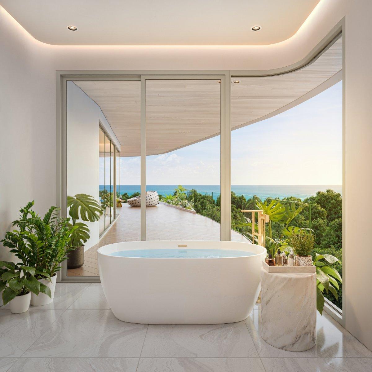 Interior view of 4 Bedroom Sea View Ultra Luxurious Penthouse for Sale at Sole Mio Residences, Bangtao