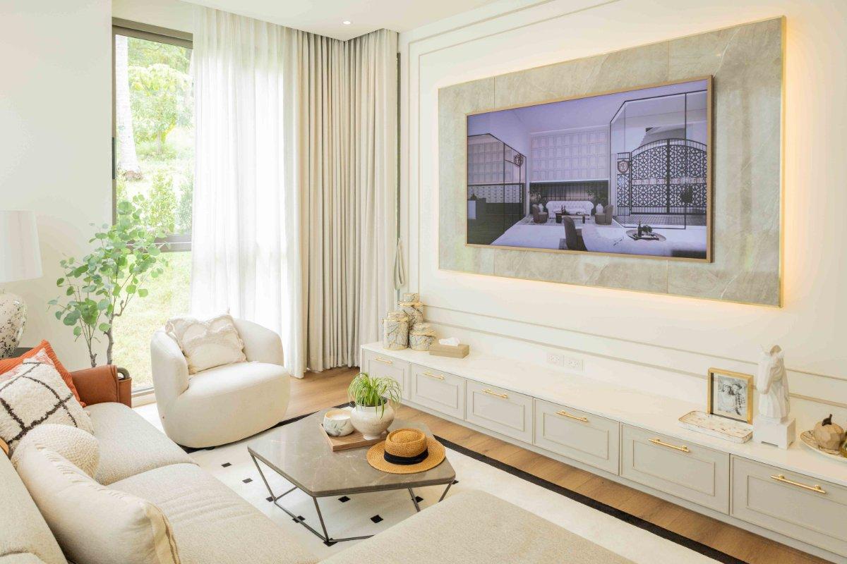 Interior view of 3 Bedroom Sky Pool Villa for Sale at Petit Tycoon, Surin Beach