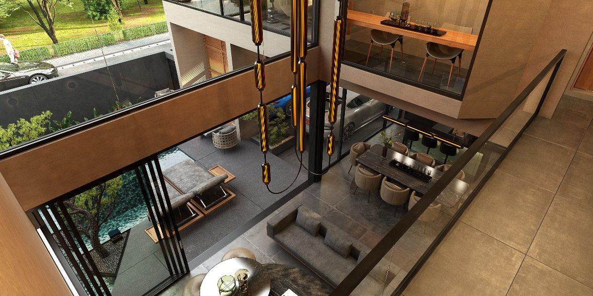 Interior view of 3 Bedroom Modern Pool Villas for Sale at Zenithy La Ville, Koh Keaw