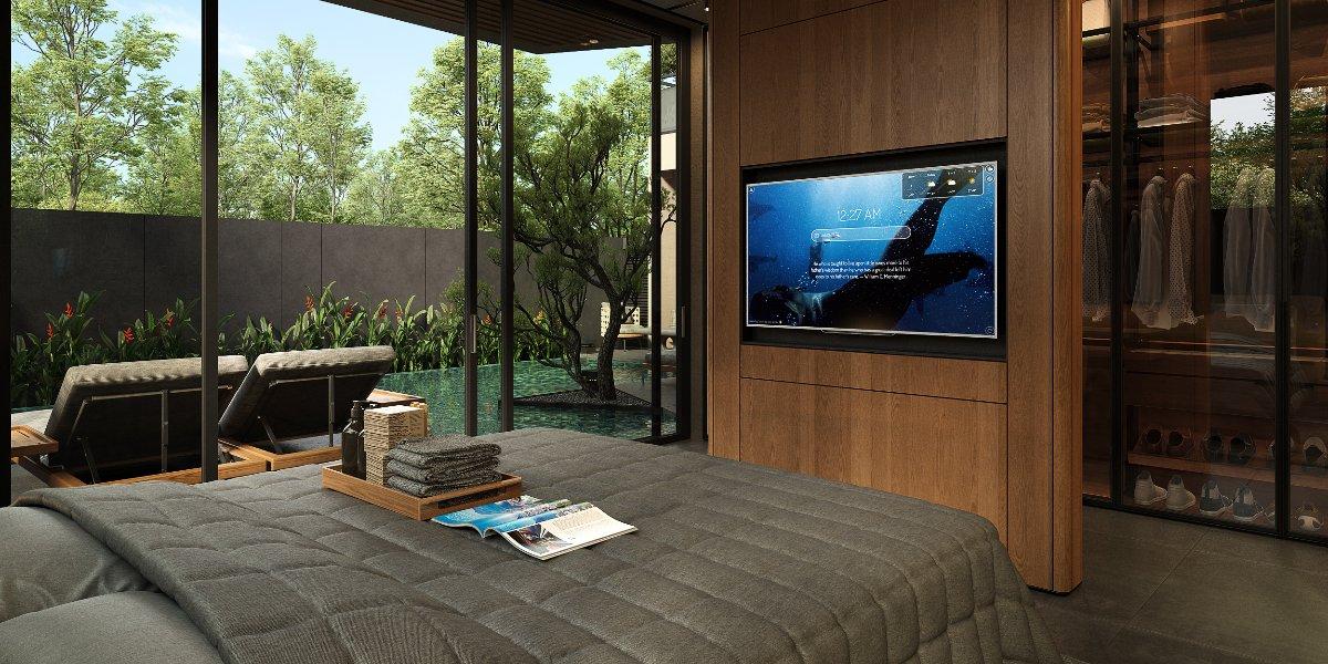 Interior view of 3 Bedroom Modern Pool Villas for Sale at Zenithy La Ville, Koh Keaw