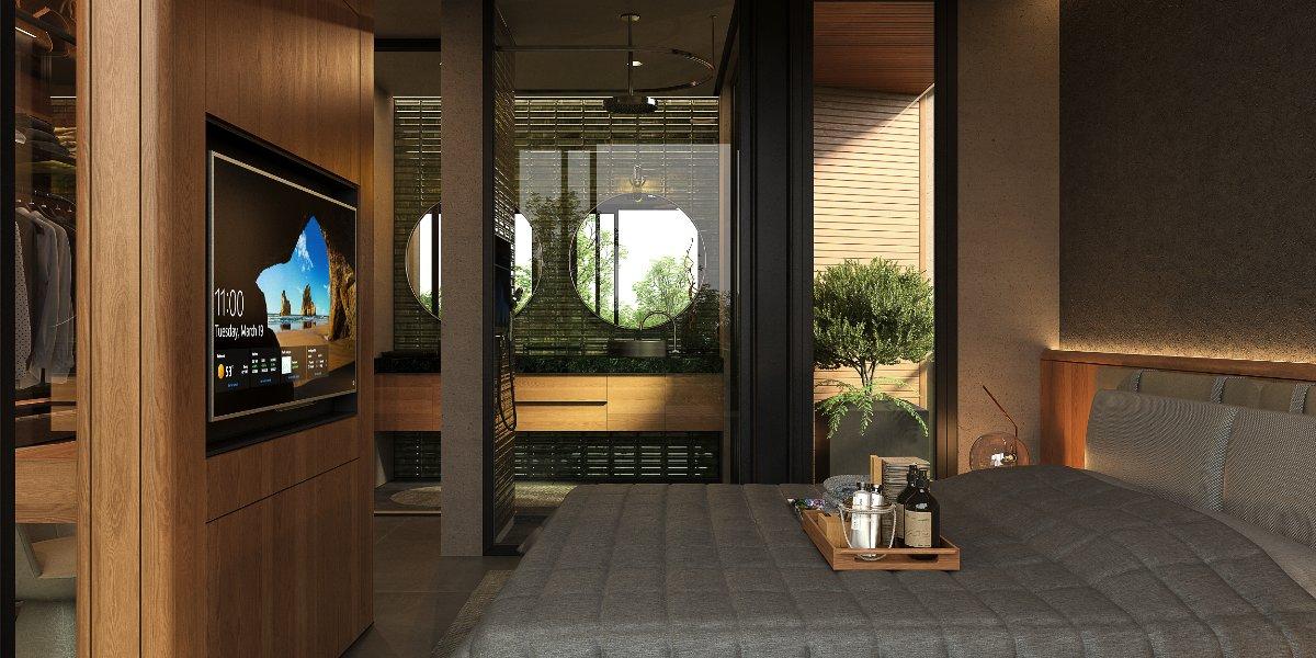 Interior view of 3 Bedroom Modern Pool Villas for Sale at Zenithy La Ville, Koh Keaw