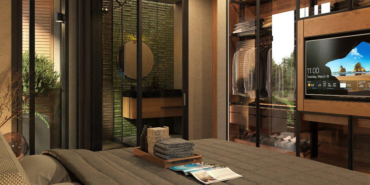 Interior view of 3 Bedroom Modern Pool Villas for Sale at Zenithy La Ville, Koh Keaw