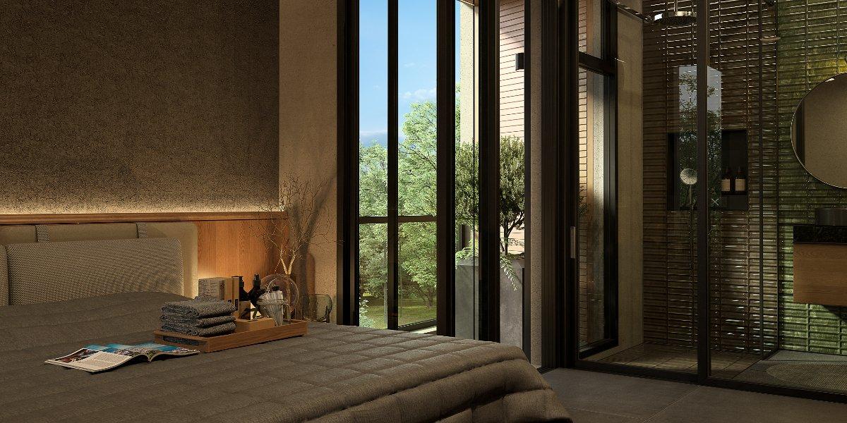 Interior view of 3 Bedroom Modern Pool Villas for Sale at Zenithy La Ville, Koh Keaw