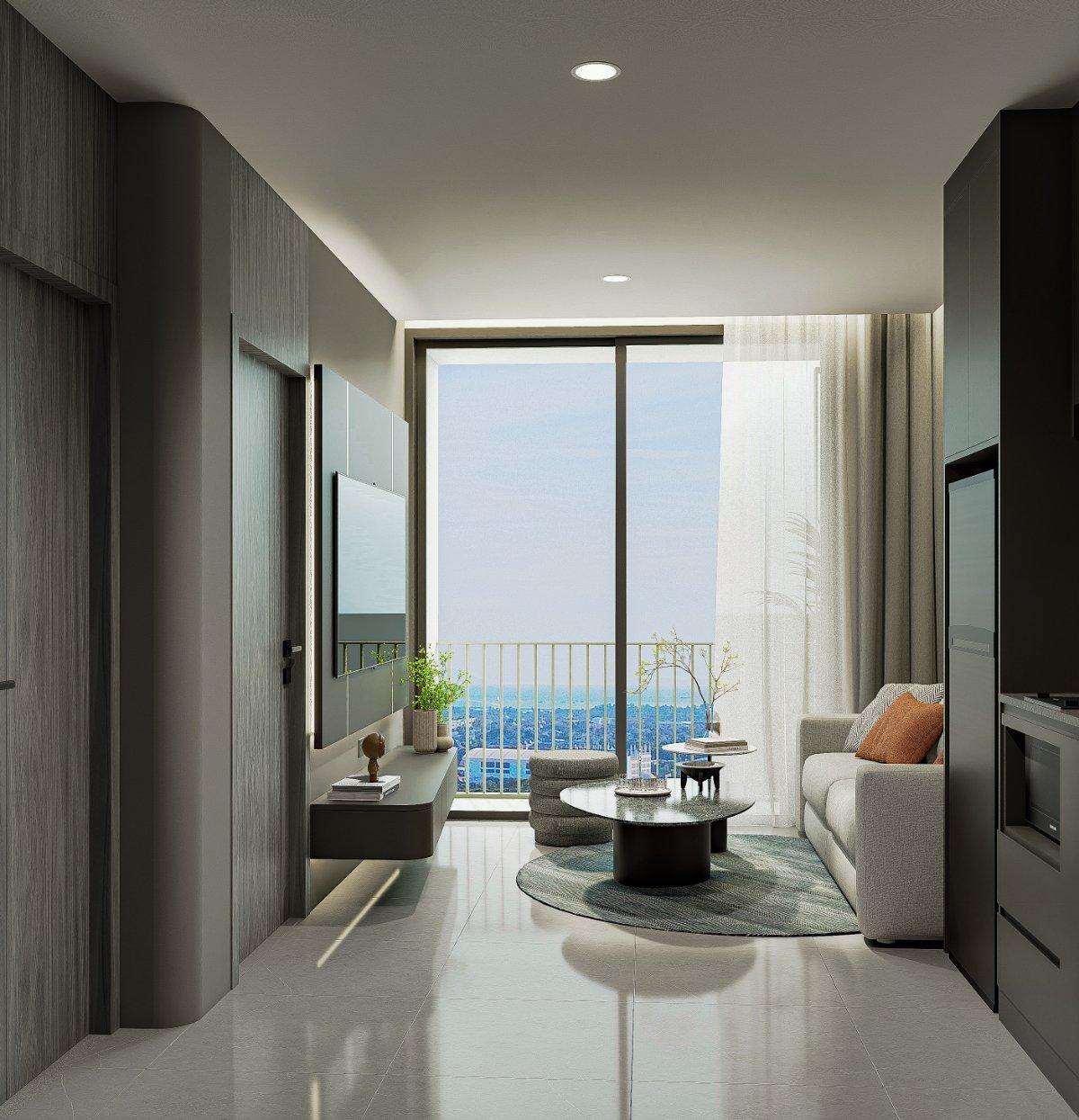 Interior view of 1 Bedroom Apartment for Sale at Aceller Hotel & Residence, Phuket