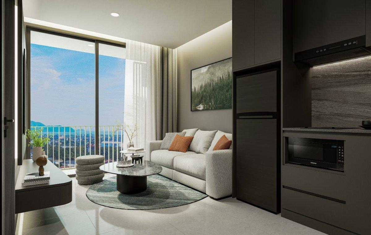 Interior view of 1 Bedroom Apartment for Sale at Aceller Hotel & Residence, Phuket