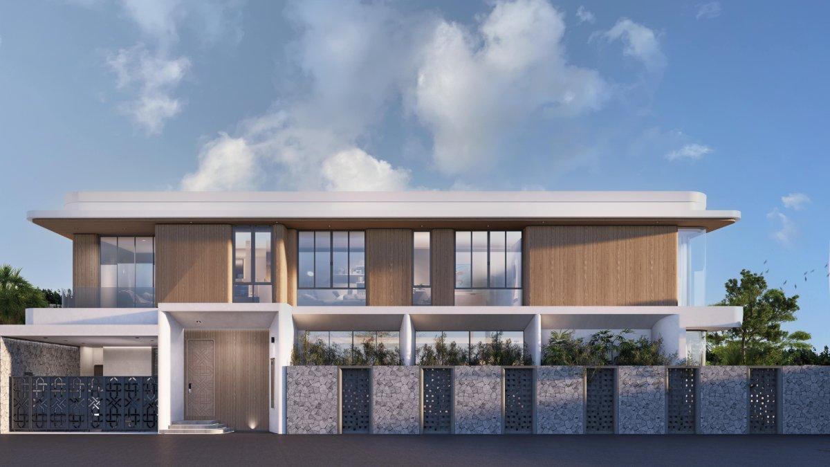 Exterior view of Luxurious Pool Villa for Sale at Soleil Residences, Kamala