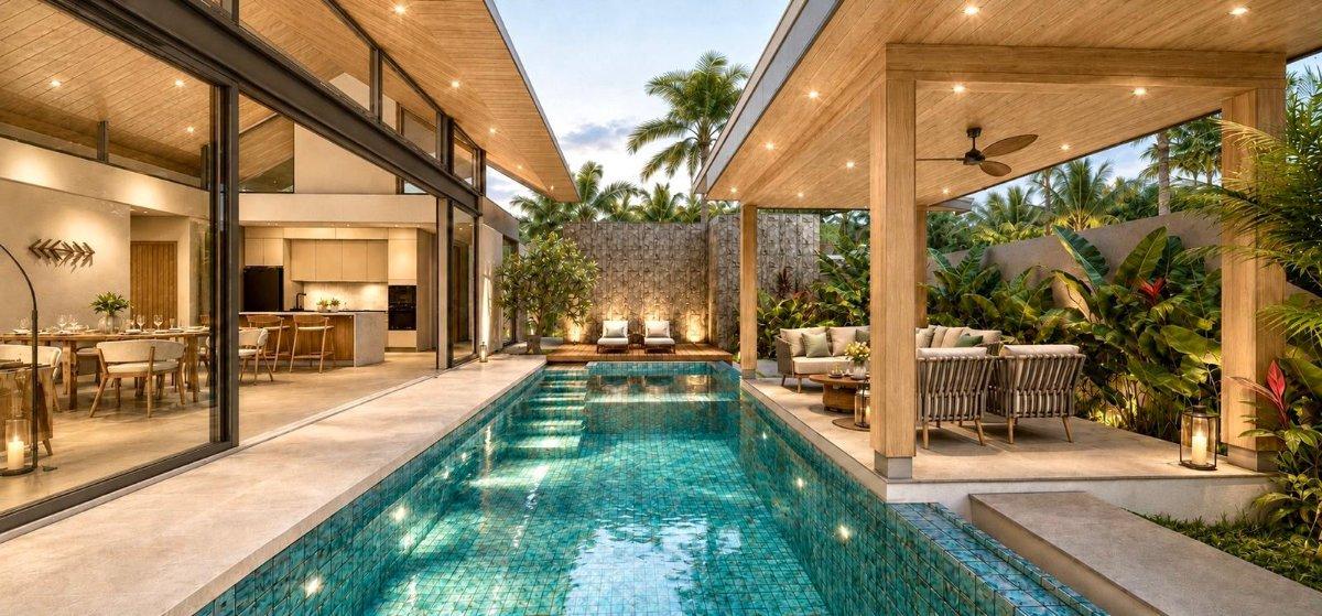 Interior view of 3-Bedroom Villa for Sale in Thalang - Grandma Villas GM3