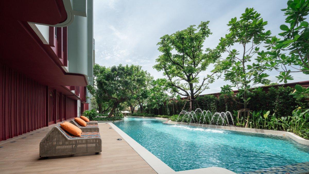 Interior view of Larger 1 Bedroom Apartment for Sale at Base Bukit Condominium, Phuket Town